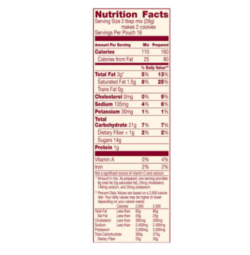 Bột Làm Bánh Cookie Pha Sẵn Betty Crocker Chocolate Chip Cookie Mix (Gói 496gr, 17.5 Oz.) - Mỹ