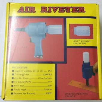 Máy rút đinh tán rút rive nhôm Air Riverter dùng hơi cực khỏe và bền có phụ kiện thay thế, Kìm rút đinh rive dùng khí nén, Kìm rút rive, Kìm tán đinh rive, Máy tán đinh rive dùng khí nén