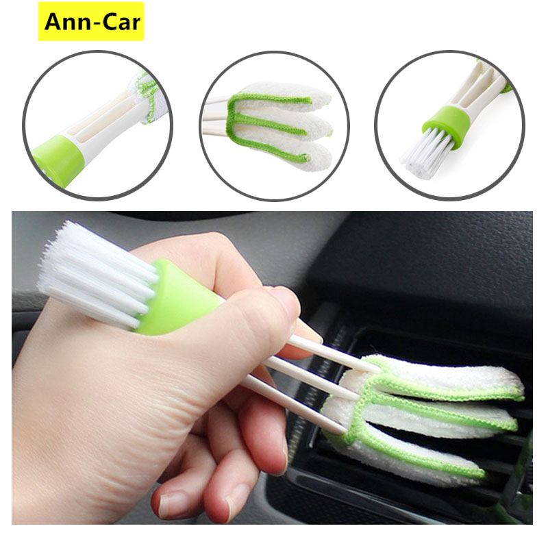 1 thanh trượt đôi dụng cụ vệ sinh cửa thoát điều hòa ô tô chổi đa năng