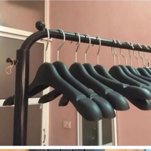 Móc nhựa treo quần áo set 10 cái móc phơi đồ nam nữ cho shop vai to màu dài 38cm