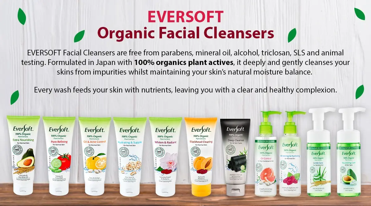 eversoft cleanser for oily skin