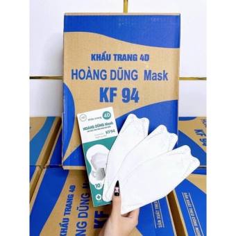 Khẩu Trang KF94 Hoàng Dũng Mask 4D Công Nghệ Hàn Quốc 4 Lớp Kháng Khuẩn, Kháng Bụi Siêu Mịn