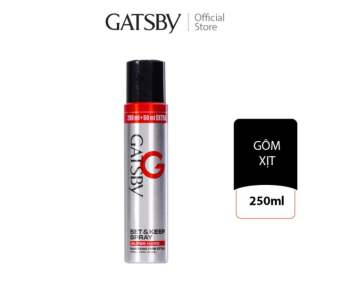 Gôm xịt tạo kiểu tóc GATSBY SET & KEEP SPRAY SUPER HARD 250ml