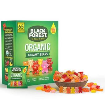 Kẹo dẻo trái cây hữu cơ Black Forest Organic Gummy Bears Black Forest Organic Gummy Bears của Mỹ mỗi gói 23gr
