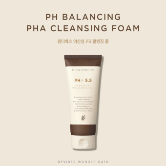 Sữa Rửa Mặt Byvibes Wonder Bath PH Balancing PHA Cleansing Foam 150ml Florence Store