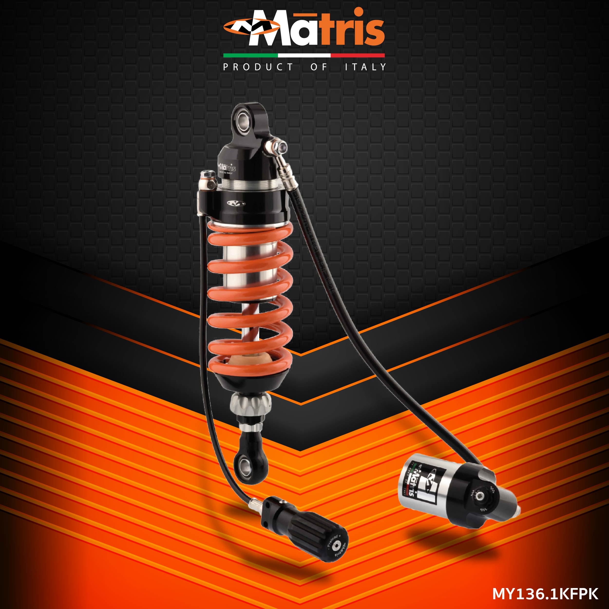 Matris โช๊คหลังรุ่น M46KF สำหรับรถ YAMAHA T-MAX 530 17-19 & 560 20 ราคา 47,500 บาท*ส่งฟรี