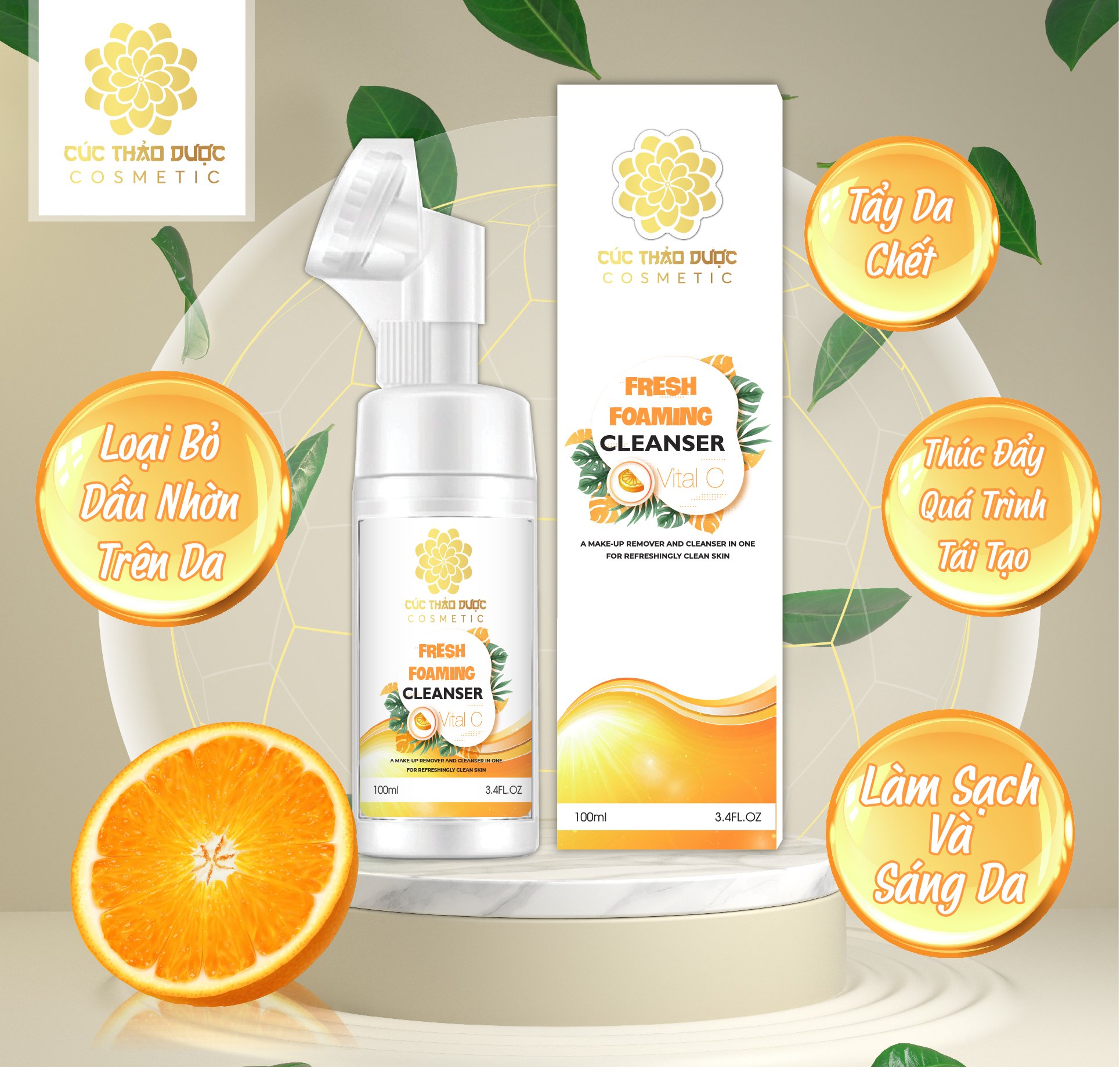 Sửa rữa mặt cúc thảo dược 100ml