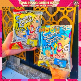 Hot đủ 3 vị Kẹo siêu chua SUPER SODA /LEMON/COCA - Nhập Khẩu Nhật Bản gói 88g