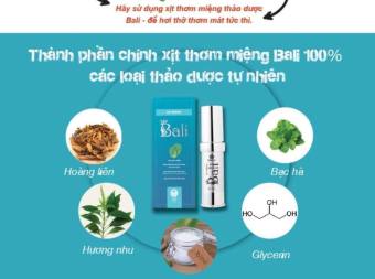 Xịt thơm miệng Bali