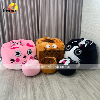 Ghế Lười Hạt Xốp, Ghế Hạt Xốp, Ghế Lười Thư Giãn, Ghế Hạt Xốp Thư Giãn, Ghế Lười Hạt Xốp Thư Giãn, Lazy Chair, Bean Chair, Ghế Hạt Xốp Thư Giãn Hình Thú (Gồm 3 món)