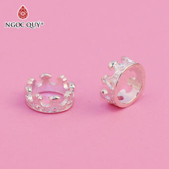 Charm bạc chặn hạt vương miệng - Ngọc Qúy Gemstones