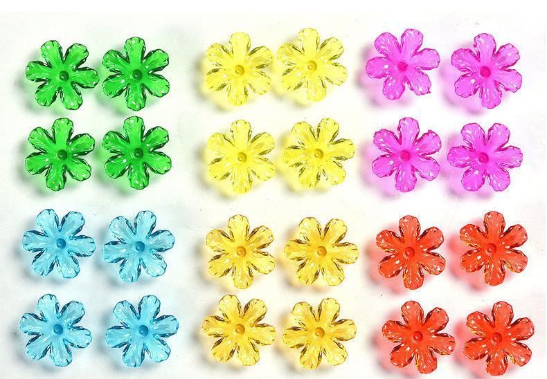 [HCM]100gr hoa đúc 6 cánh(khoảng 65 bông) làm cây hoa pha lê hoa kim tiền,cành vàng lá ngọc