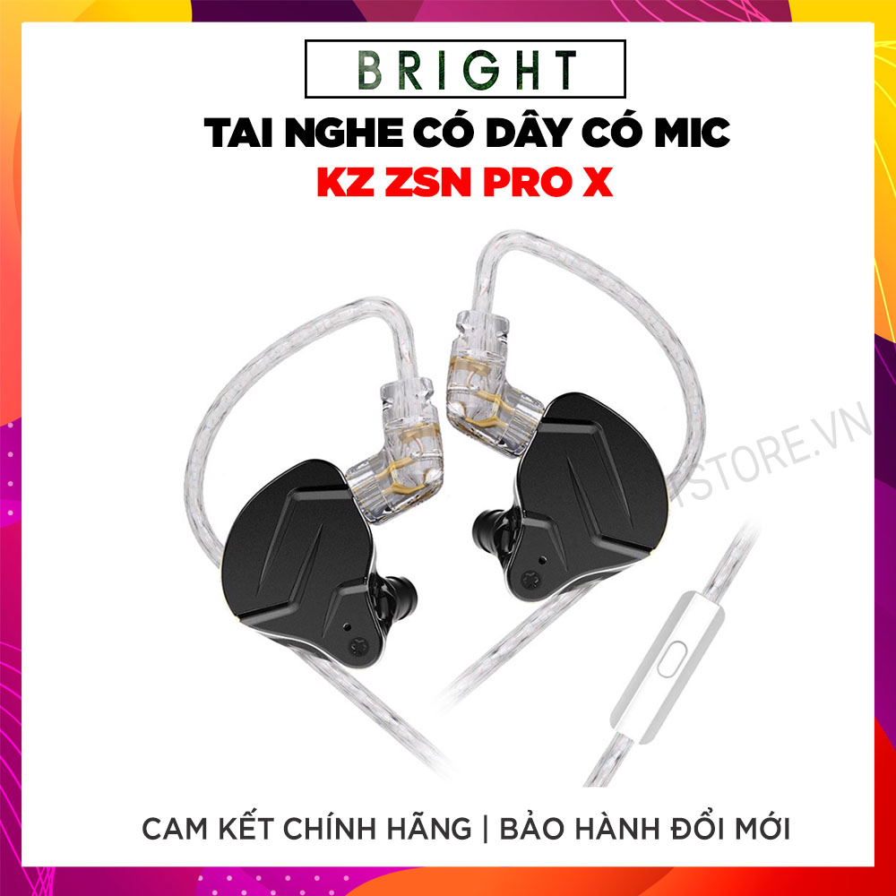 Tai Nghe Có Dây Có Mic KZ ZSN Pro X