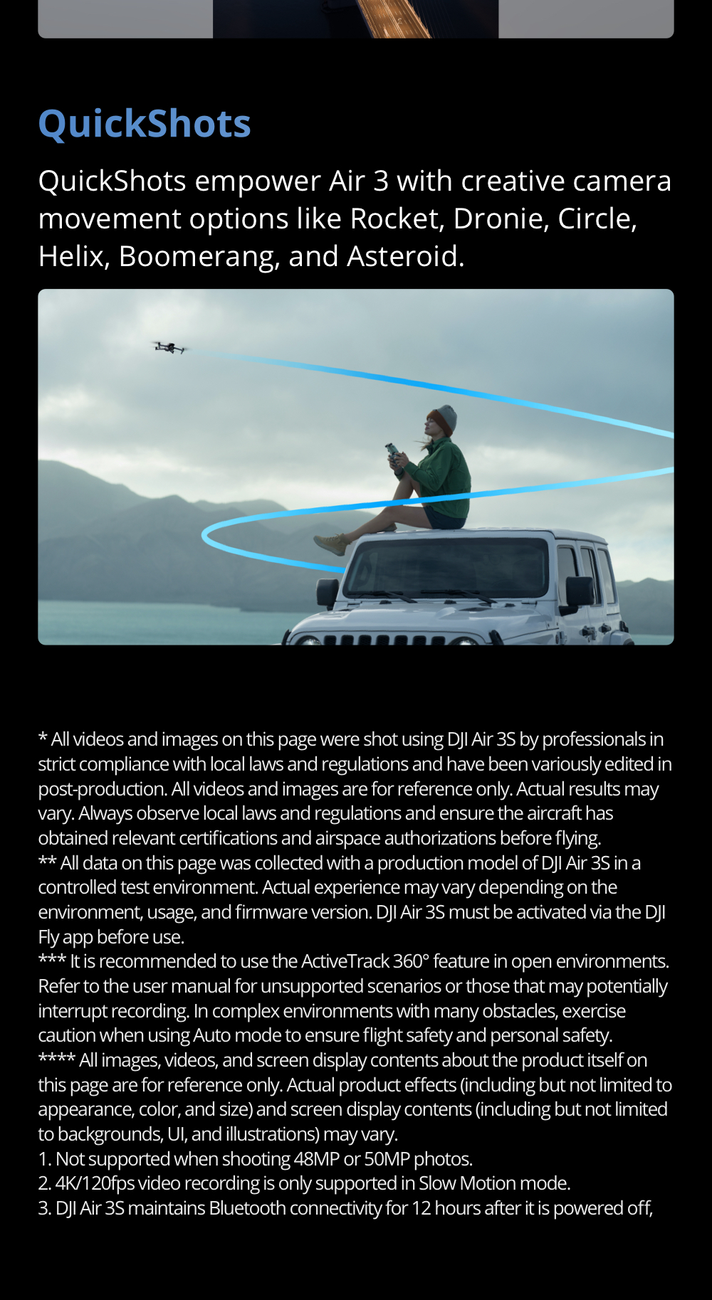 DJI Air 3S - Droni con fotocamera | Sensore CMOS da 1" | New Air Aesthetic | Smart RTH di nuova generazione | Doppia fotocamera primaria tele e grandangolare media | Rilevamento omnidirezionale degli ostacoli