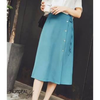 Chân váy chữ A phối nút Anie