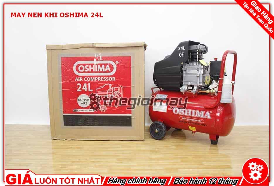 Máy nén khí trực tiếp oshima 24l