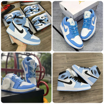 Giày JORDAN 1 low màu xanh dương , Giày air Jordan 1 High University Blue , giày thể thao hot trend bản đẹp (full bill+box)