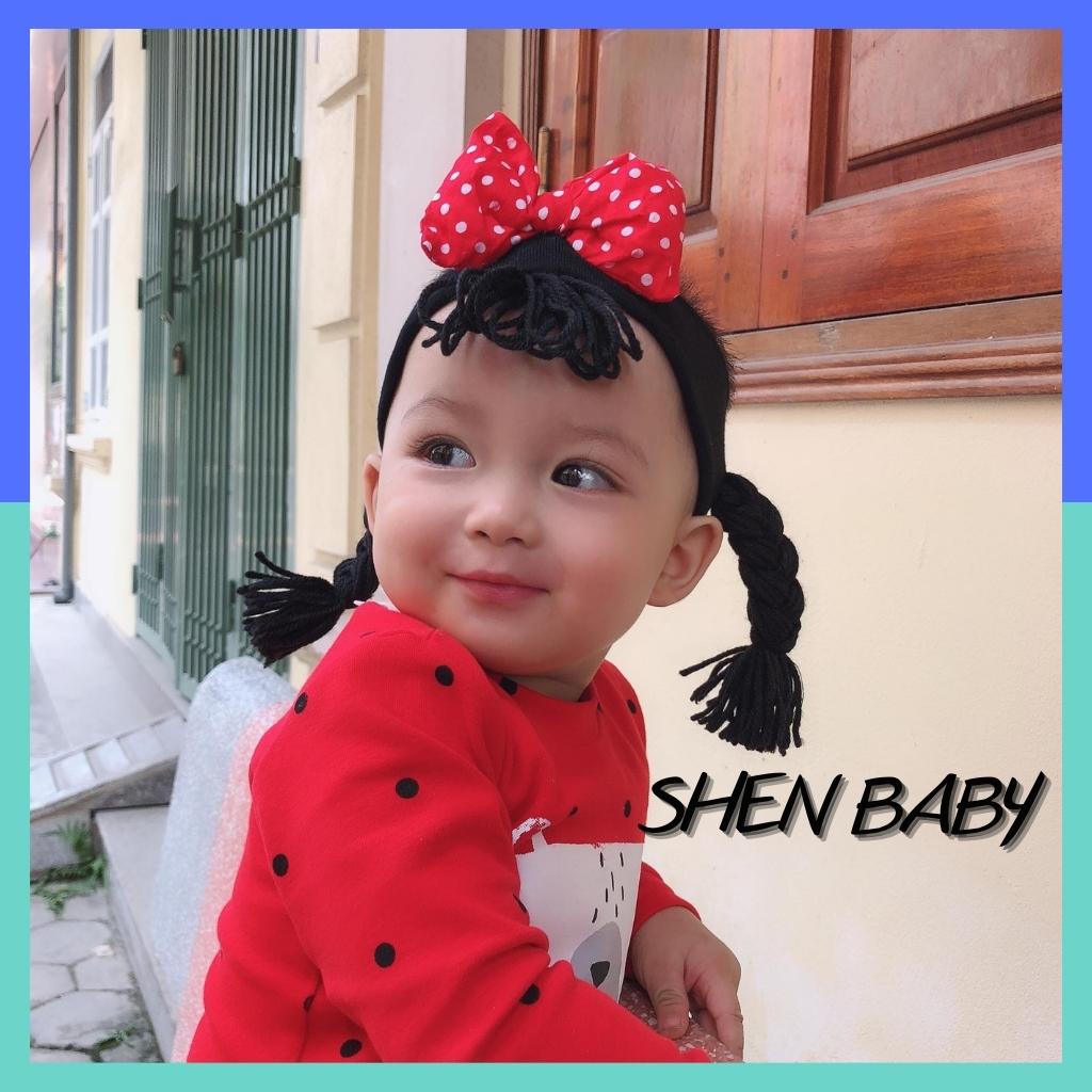 Băng đô, turban tóc giả dễ thương cho bé Shen baby BD51