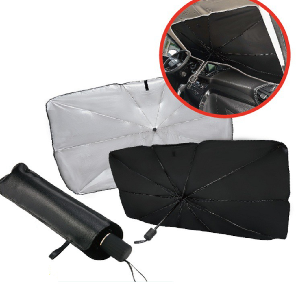 Tấm Chắn Nắng Kính Lái  Ô Tô, Dù Che Nắng Kính Lái Ô Tô, Che nắng, Chống Tia UV, Bảo Vệ Nội Thất Xe. Dù Chống Nắng Kính Lái Tráng Bạc Cao Cấp, Phù Hợp Nhiều Dòng Xe. Tặng Kèm Bao Đựng Da Cao Cấp