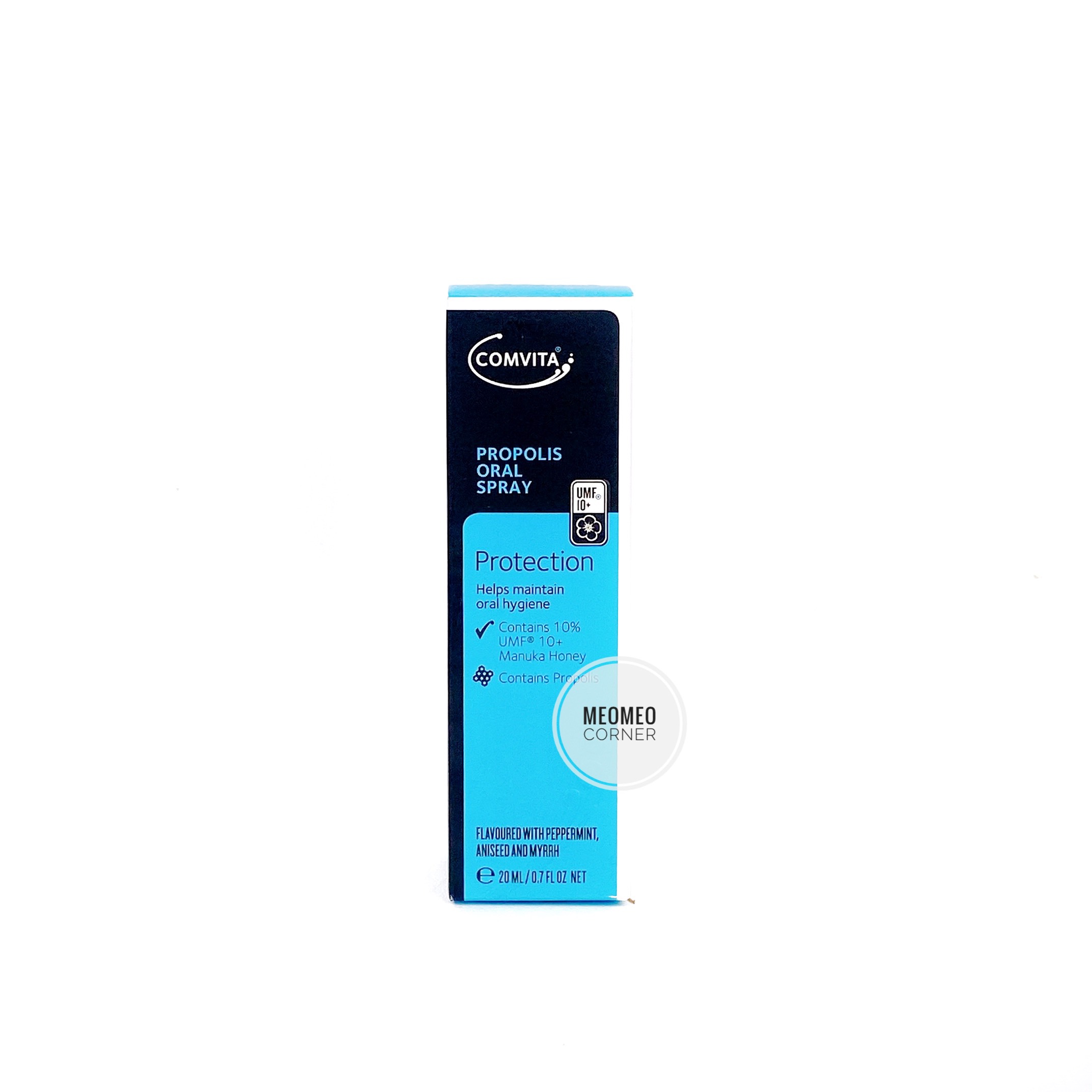 Xịt keo ong giảm đau họng Comvita Propolis Oral Spray UFM with Peppermint, aniseed and myrrh Comvita 10+ 20ml Úc