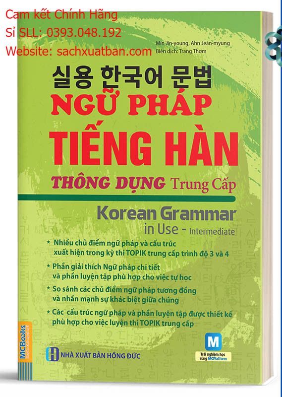[ Sách Chính Hãng ] Ngữ Pháp Tiếng Hàn Thông Dụng Trình Độ Trung Cấp - Korean Grammar in use Intermediate - Học Kèm App Online - NTbooks