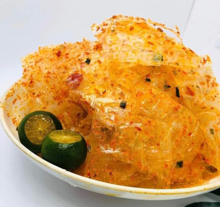 Bánh Tráng Vuông Trộn Sate Tôm 50gr