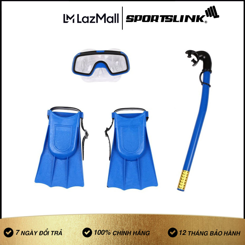 Dụng cụ lặn biển 3 món chân vịt, ống thở, kính lặn trẻ em