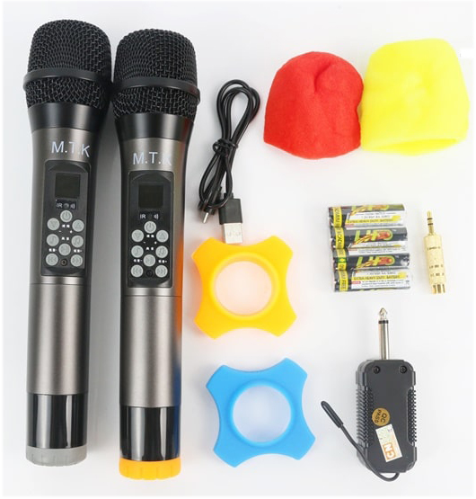 [ HÀNG MỚI VỀ ] Bộ Micro Không Dây Cao Cấp MTK 1A , Micro Chuyên Dùng Cho Loa Kéo Di Động Hoặc Âmply-Micro Không Dây MTK Hỗ Trợ Chỉnh Bass, Treble, Echo Trên Thân Mic-Micro Chống Hú,Bắt Âm Cao Cấp , Micro Hiển Thị Màn Hình LED-BH 12 Tháng