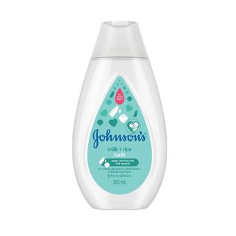 Sữa tắm Johnson's chứa tinh chất dưỡng ẩm từ Sữa và Gạo 200ml