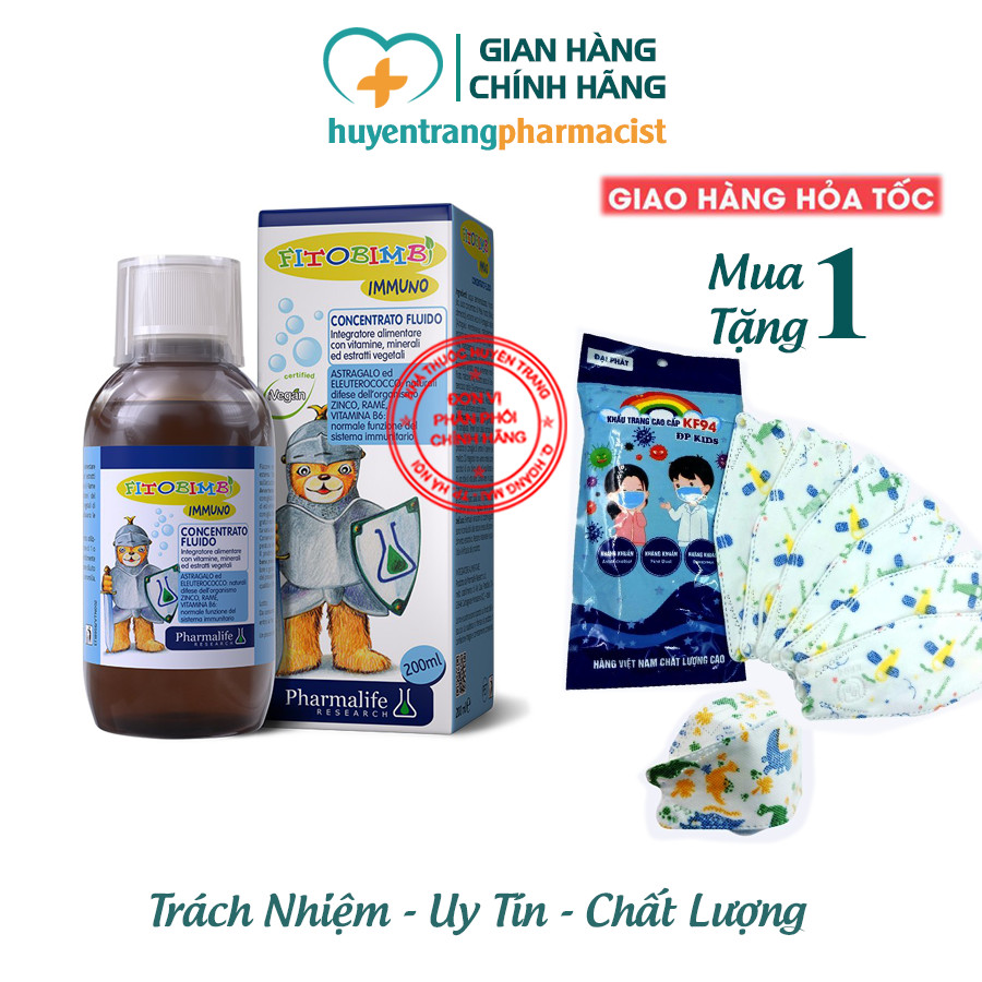 ✔️️️IMMUNO BimBi - Tăng đề kháng, Trẻ hết ốm vặt - Nhập khẩu chính hãng từ Ý[Tặng quà]