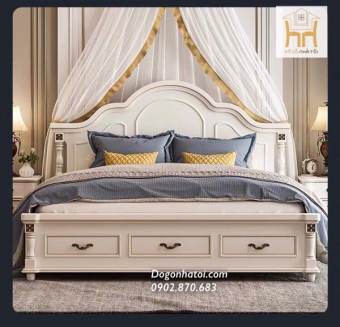 Giường Ngủ Hoàng Gia Sang Trọng GN-503- Đồ Gỗ Nhà Tôi