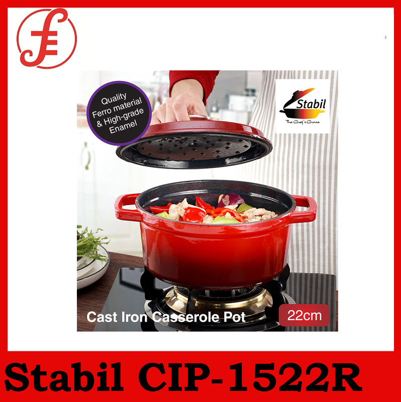 Lava Cast Iron Lava Enameled Cast Iron Dutch Oven 0.35 qt. Round with Trendy Lid Color: Red LV Y TC 10 K2 R