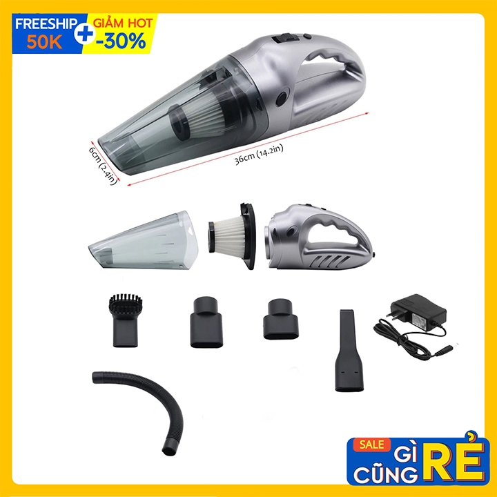 Máy hút bụi mini cầm tay không dây 6052 hút sạch bụi bẩn