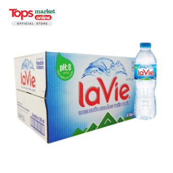 Thùng 24 Chai Nước Khoáng Thiên Nhiên Lavie 500ML