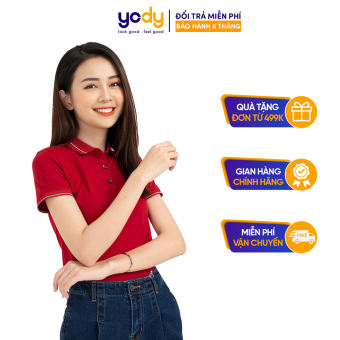 Áo Polo Nữ Pima Yody Chính Hãng Co Giãn Thoải Mái Mã: Apn3010
