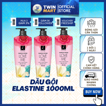 DATE XA 2024 TPHCM Dầu gội Elastine hương nước hoa 1000ml - thương hiệu Hàn Quốc - Love Me