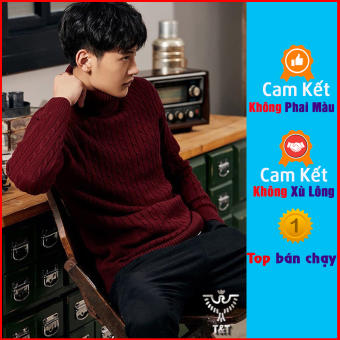 Áo Len Nam Cổ Lọ Vặn Thừng  Phong Cách Thời Trang Hàn Quốc