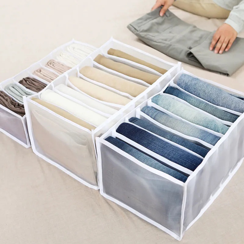 Túi vải đựng đồ lót nhiều ngăn tiện lợi gọn xinh dễ tìm khay túi lưới chia ô đựng đồ để tủ quần áo
