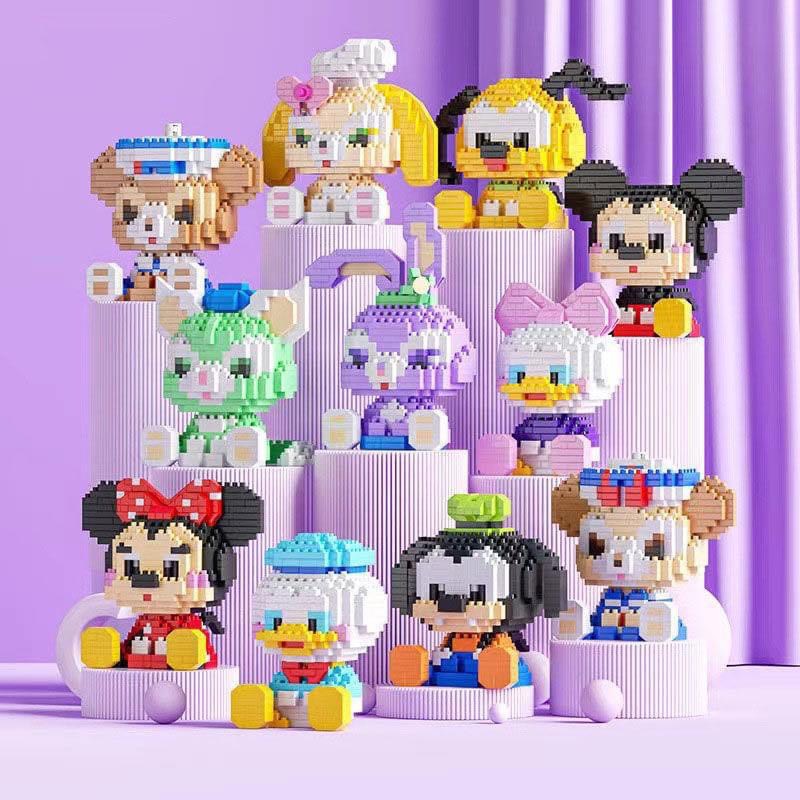Mini Lego Bộ đồ chơi lắp ráp 3D mô hình nhân vật hoạt hình