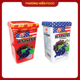 Nho khô đen raisins 275g hộp nhựa