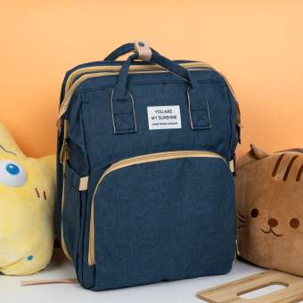 Balo bỉm sữa Sunshine đa năng, nôi gấp gọn cho bé, vải cao cấp chống thấm nước