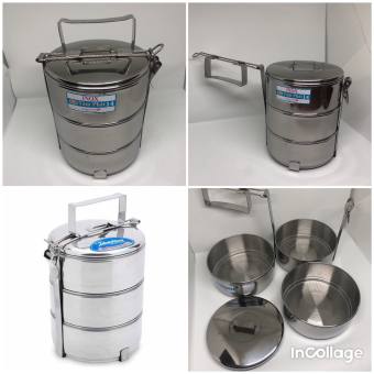 💥 Cặp lồng inox 3 ngăn đựng cơm cho nhân viên văn phòng tiện lợi