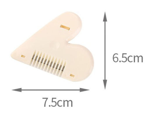 Lược Tỉa Tóc Mái Hình Trái Tim Mini Kèm Dao Lam