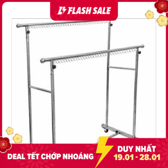Sào phơi đôi chân vuông Inox