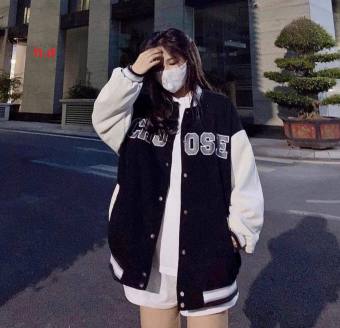 Áo Khoác Bomber  Phối Tay Trắng Ose HD3