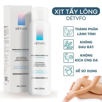 Kem Tẩy Lông Dạng Xịt DETVFO - Tẩy Lông Nhanh Gọn , Dịu Nhẹ Lành Tính
