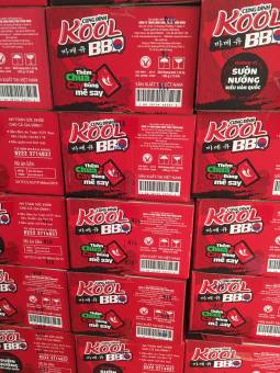 Thùng 12 Hộp Mì Trộn Cung Đình Kool BBQ 105g