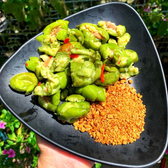 Cà Na đập dập sốc muối ớt chua ngọt