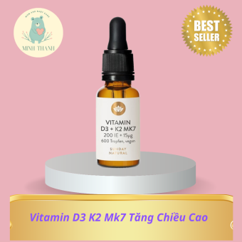 Vitamin D3 K2 Mk7 Sunday Natural 20ml Đức