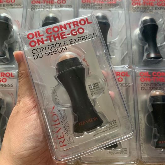 Thanh lăn thấm dầu cây lăn hút dầu làm từ đá núi lửa giấy thầm dầu thấm hút dầu thừa trên da mặt Revlon Oil